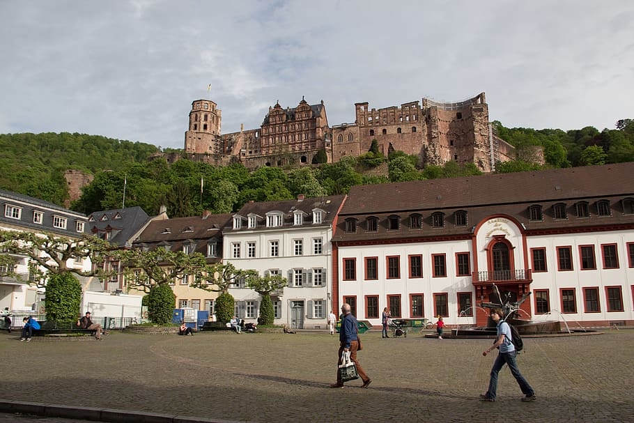 Heidelberg, Castle, Lock, Architecture, germany, square, historic building HD wallpaper
