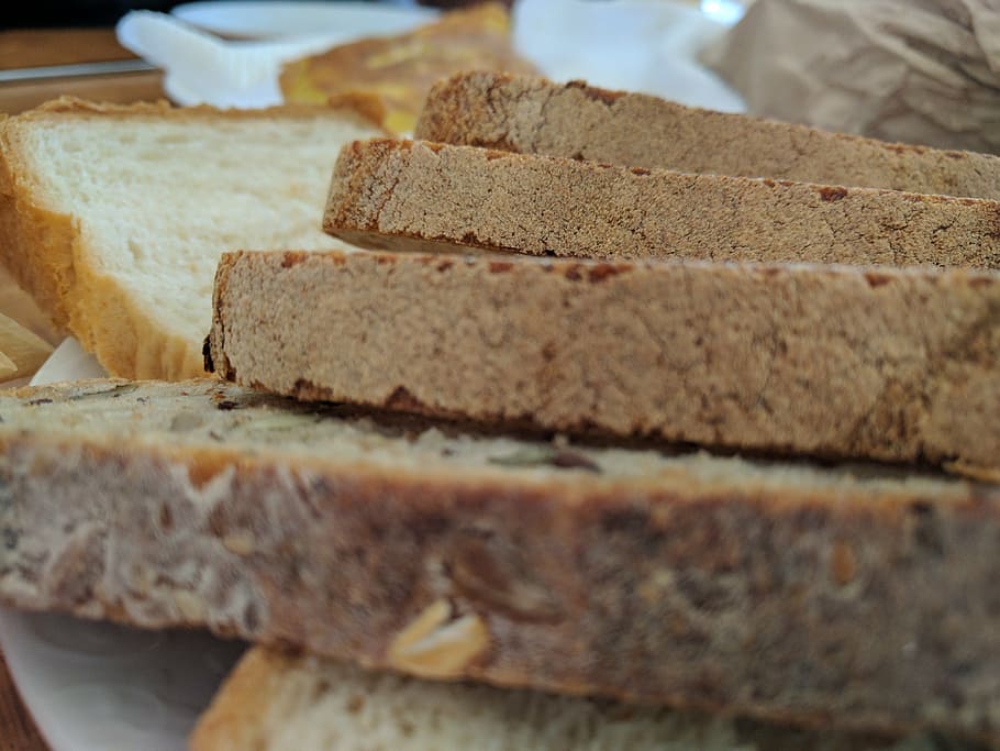 bread, food, bakery, bread slices, breakfast, freshness, gourmet HD wallpaper