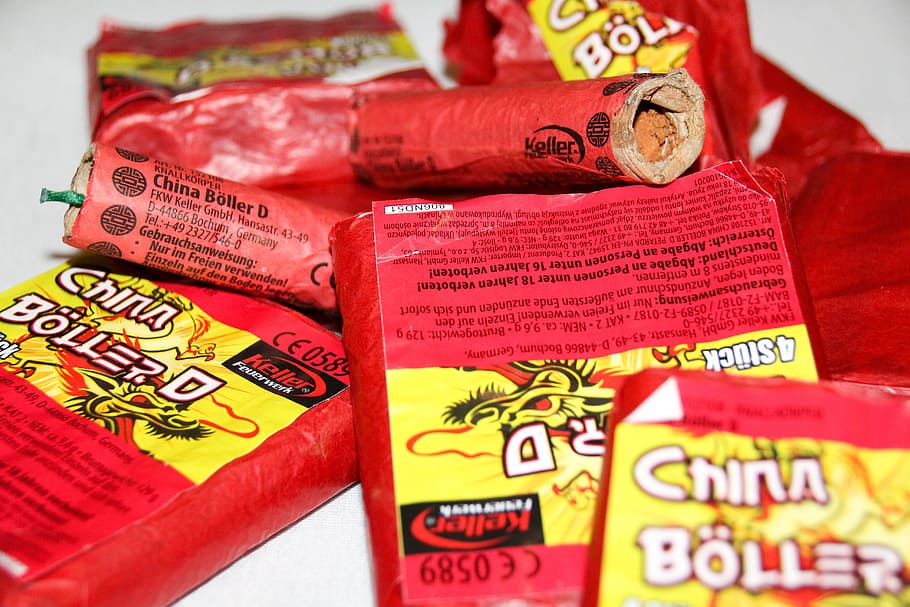 China Boller pack, firecrackers, sylvester, fireworks, explosion HD wallpaper