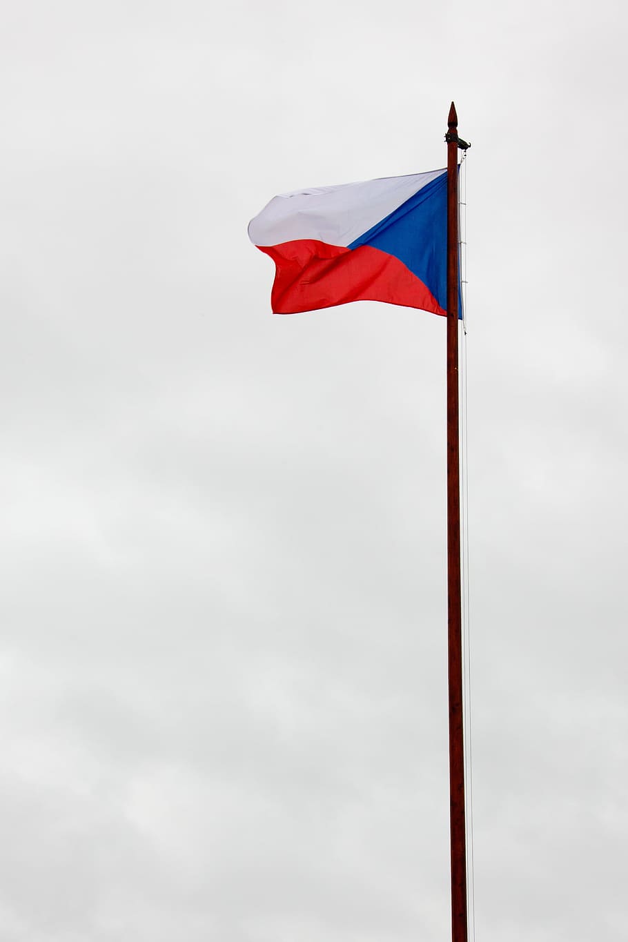 Banner, Czech, Republic, Europe, blue, flag, national, object, HD wallpaper
