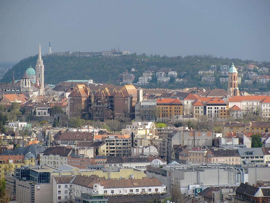 budapest, panorama, castle, architecture, building exterior HD wallpaper