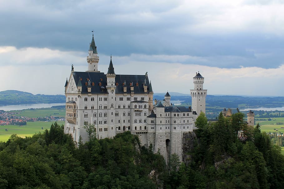 castle, princess, towers, architecture, building exterior, history HD wallpaper