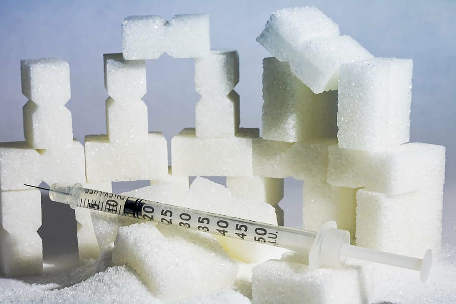syringe on salt blocks, diabetes, insulin syringe, disease, healthcare