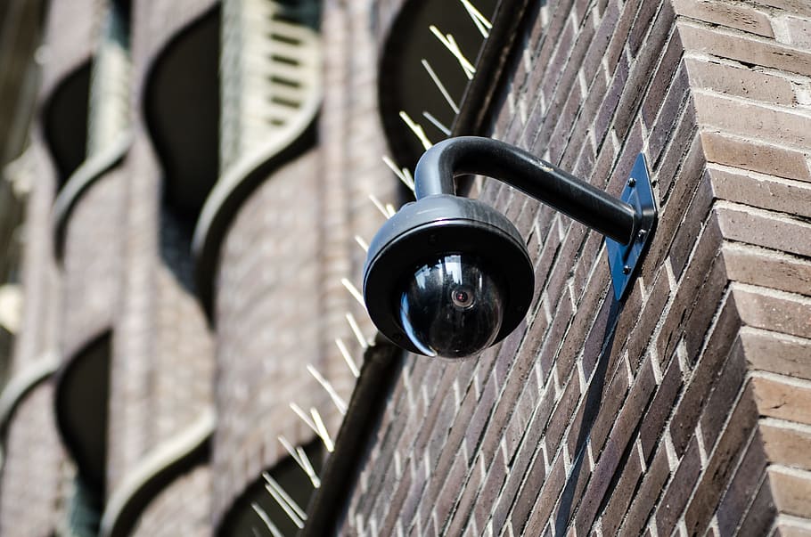 selective focus photo of surveillance camera, cctv, security, HD wallpaper