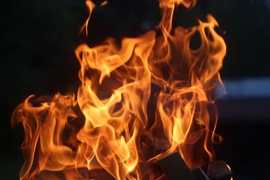 Fire, Hot, Garden, Burner, Air, summer, ignition, bonfire, flame HD wallpaper