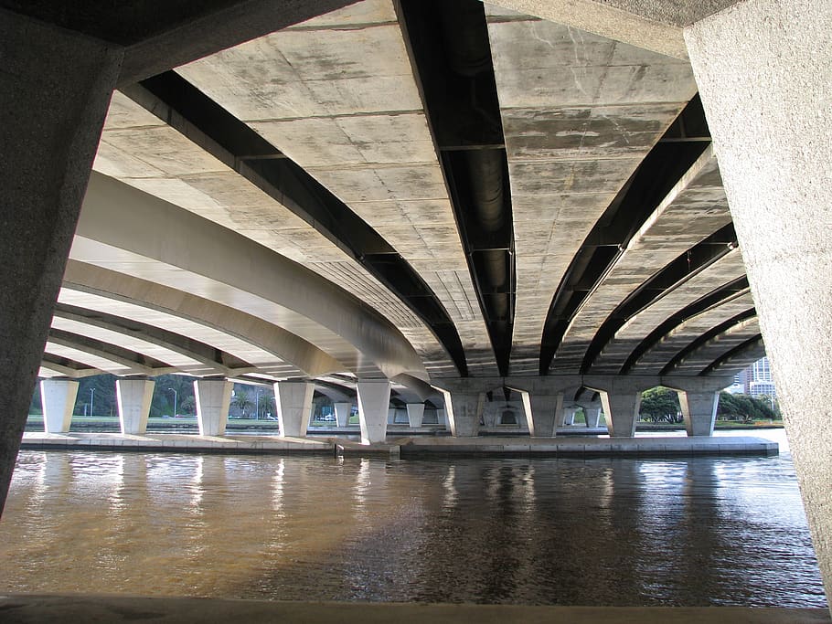 bridge, architecture, landmark, architectural column, built structure HD wallpaper