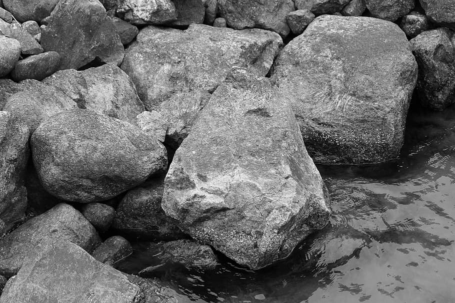 rock, stone, nature, rough, desktop, solid, no people, rock - object HD wallpaper