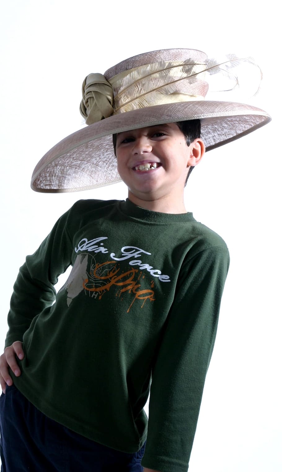 Boy, Child, Hat, Portrait, Posing, photoshoot, studio, male HD wallpaper