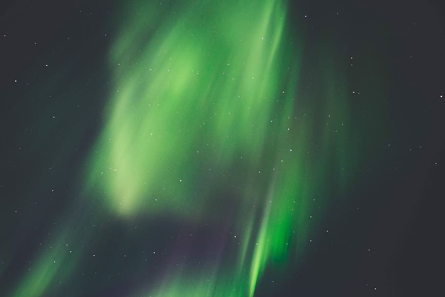 Sky, Firmament, Night, green color, nature, no people, full frame HD wallpaper