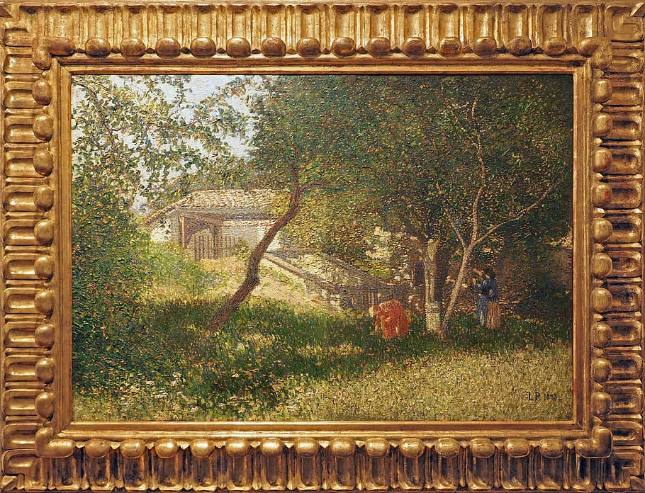 museum, table, painting, plant, tree, day, nature, no people HD wallpaper