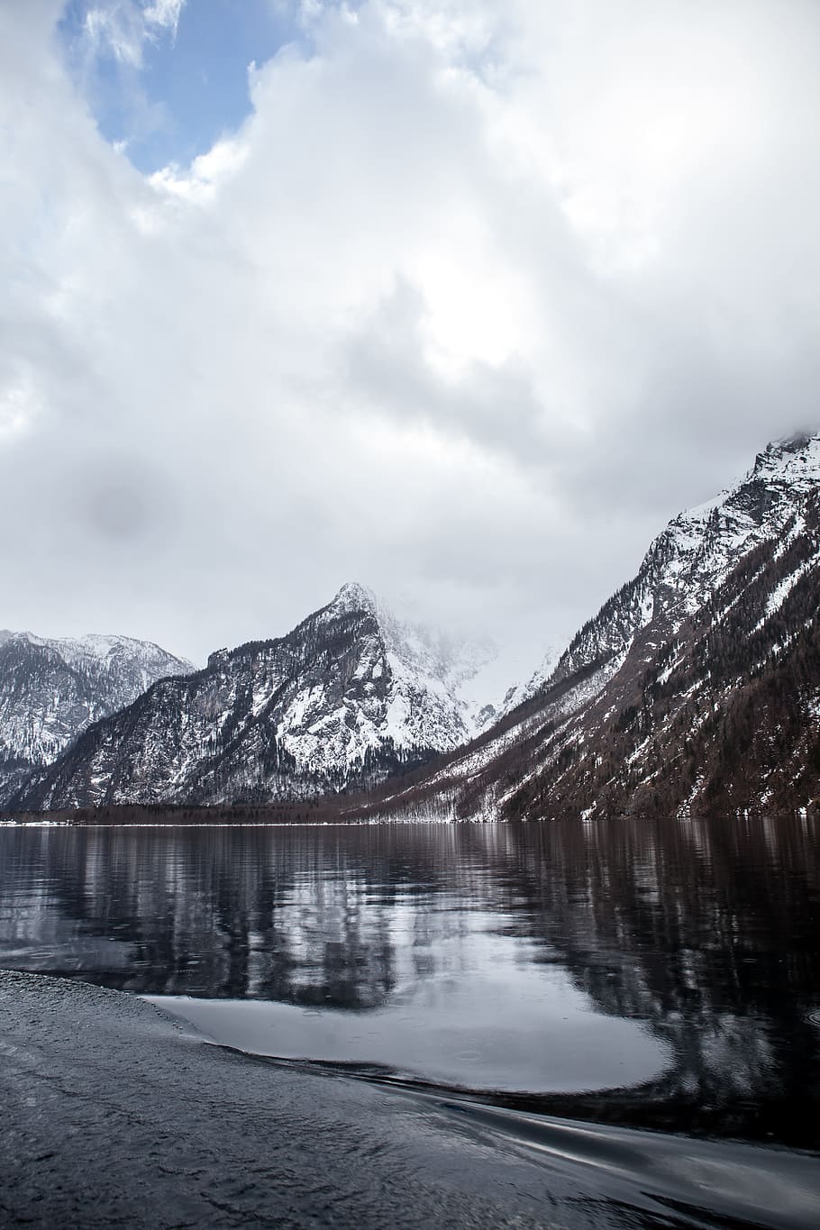 Königsee, Austria, Landscape, mountain, snow, mountain range HD wallpaper