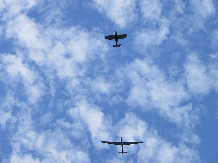 plane, glider, sky, dom, air vehicle, flying, airplane, transportation HD wallpaper