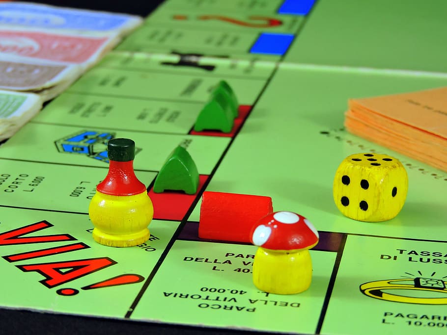 game, fun, leisure, recreation, board game, dice, play, indoors HD wallpaper
