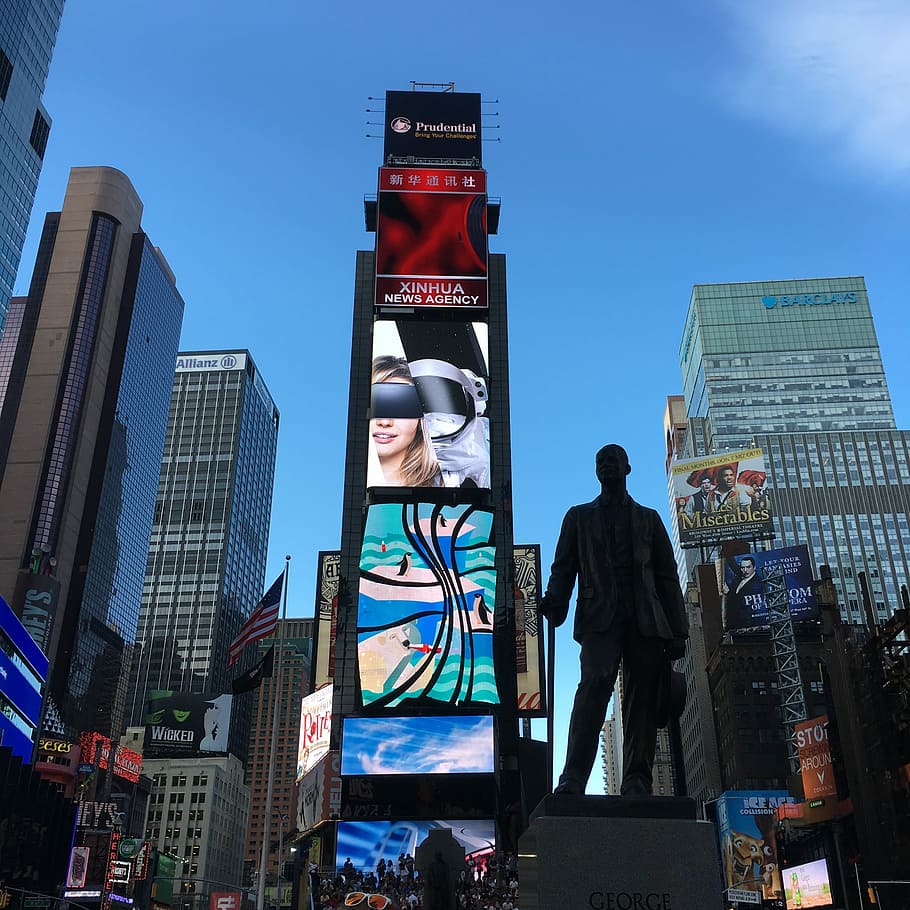 Manhattan, Time Square, famous, new, business, downtown, times square HD wallpaper