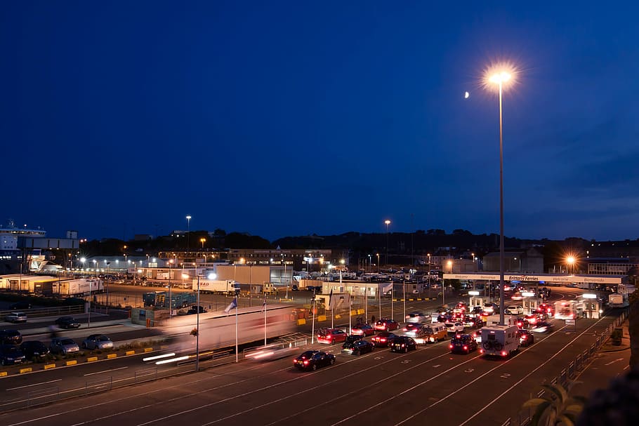 jam, standing on, wait, ferry, plymouth, ship, transport, shipping HD wallpaper