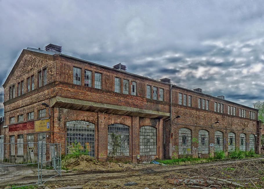 Berlin, Grunewald, Grunewald, Germany, Warehouse, abandoned HD wallpaper
