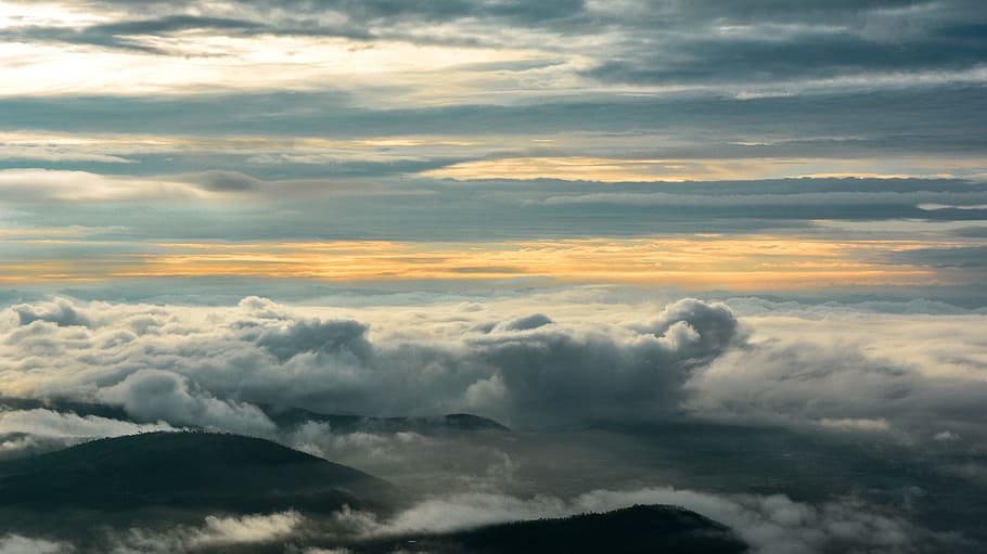 western ghats, landscape, nature, clouds, cloud - sky, scenics - nature