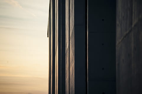 dawn, sunset, building, sunrise, backlit, berlin, daylight, dusk HD wallpaper