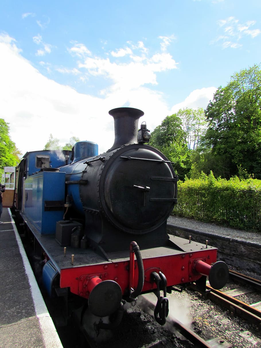 Mogul, Train, Engine, steam train, locomotive, railroad track HD wallpaper
