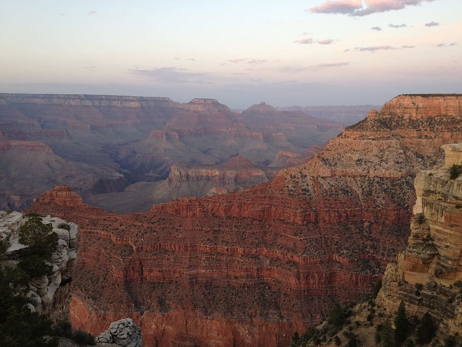 View, Grand Canyon, Mountain, nature, scenics, tranquil scene HD wallpaper