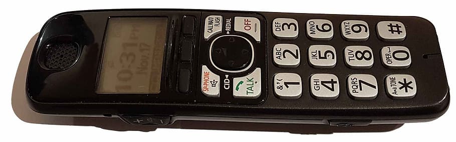 phone, cordless, handheld, wireless, technology, close-up, white background HD wallpaper