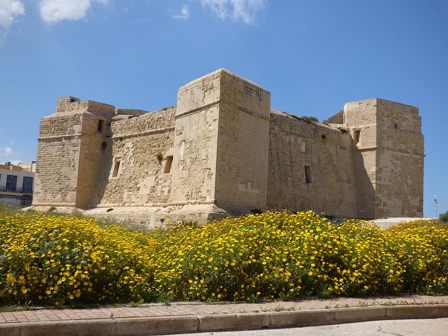 Marsascala, Malta, Castle, Tower, Fort, coastal, europe, mediterranean HD wallpaper