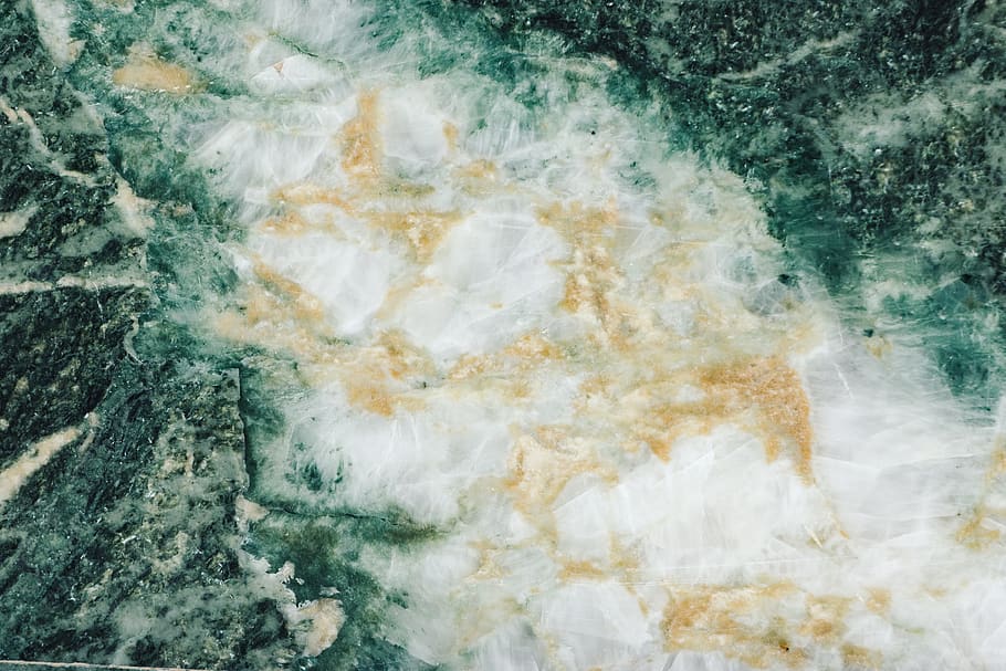 green, malachite, marble, gold, geode, white, nature, colorful, HD wallpaper