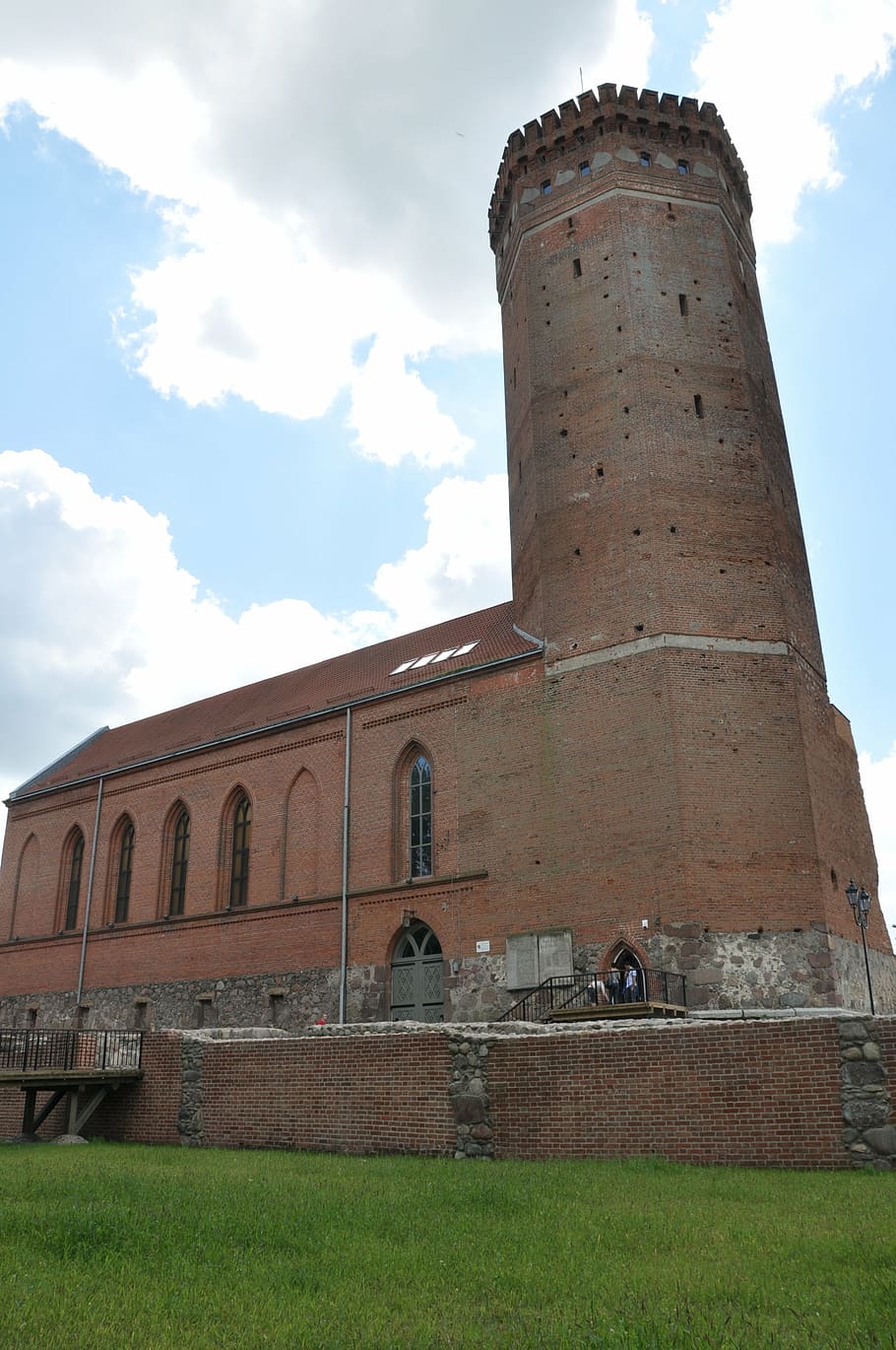 castle, fort, tower, building, architecture, the museum, człuchów HD wallpaper
