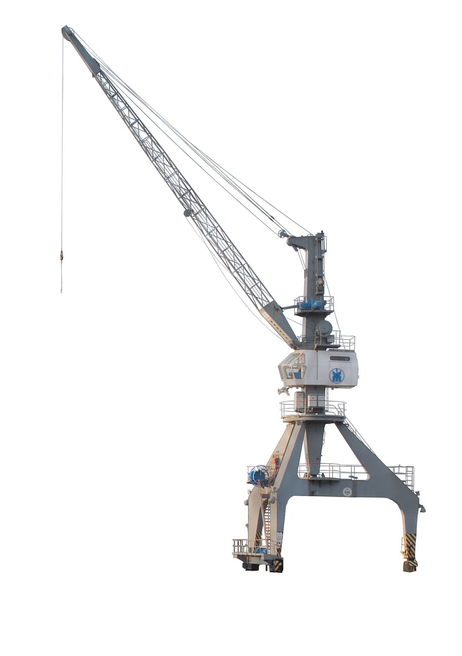 Crane, Port, Isolated, Harbour, Cranes, harbour cranes, industry, HD wallpaper