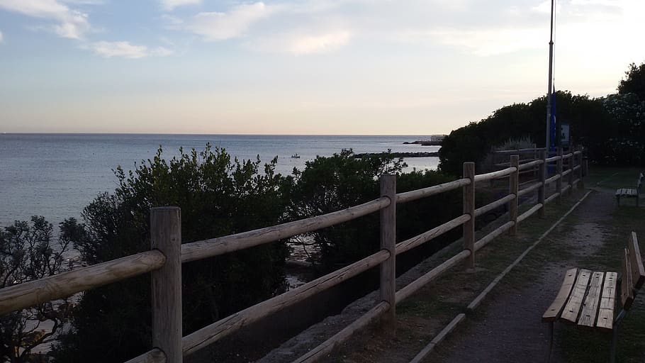 castiglioncello, landscape, sunset, water, sky, sea, scenics - nature HD wallpaper