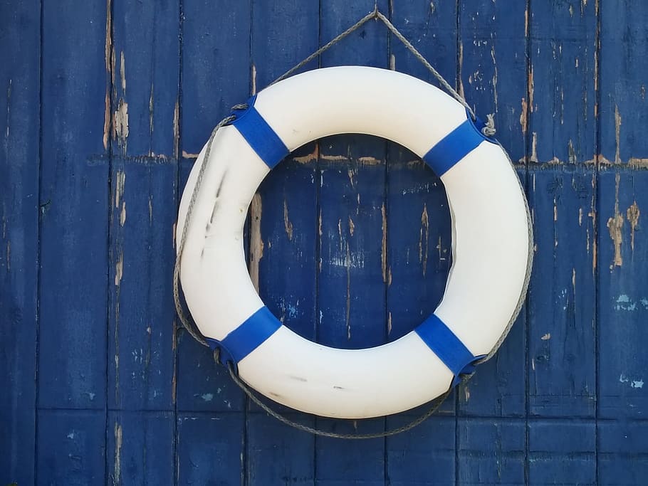 Boat, Float, White, Blue, Sailor, boat float, white and blue float HD wallpaper