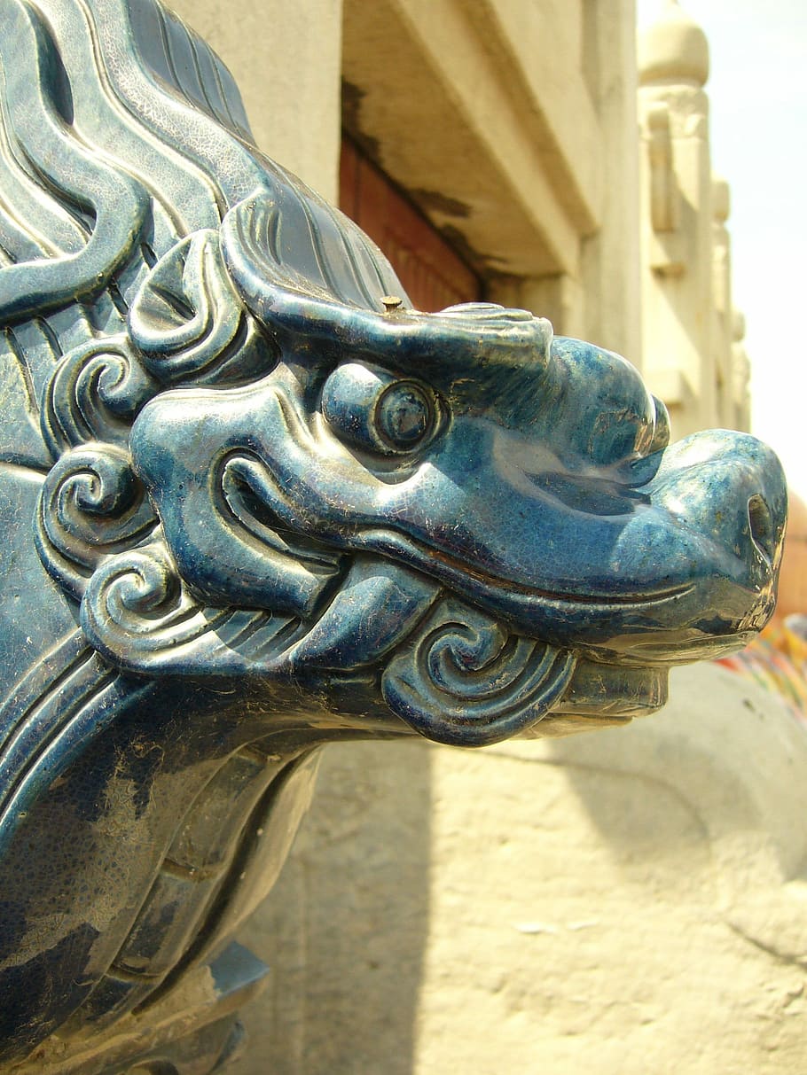 China, Dragon, Mythical Creatures, statue, sculpture, mythology HD wallpaper