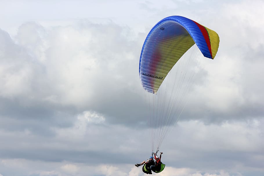 paragliding, san, gil, santander, colombia, adventure, cloud - sky HD wallpaper