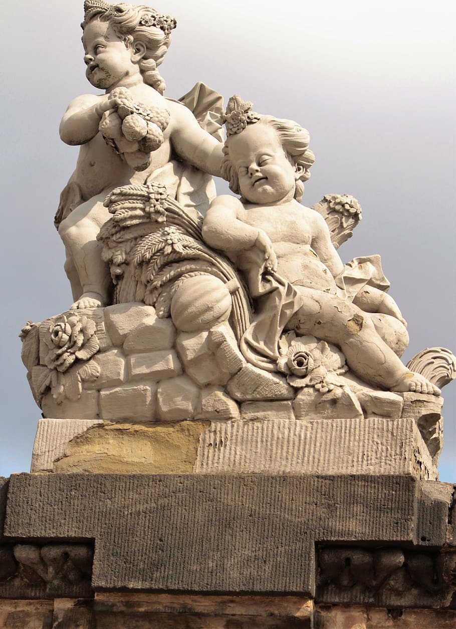 statue, pillar, angel, artwork, sculpture, architecture, famous Place HD wallpaper