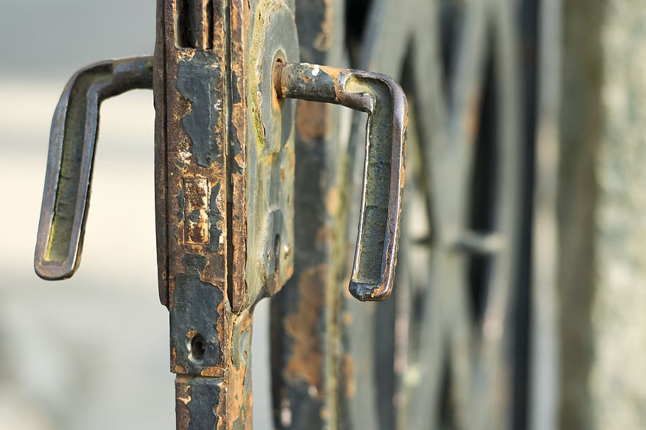 grind, handle, rust, opening, metal, close-up, security, no people HD wallpaper