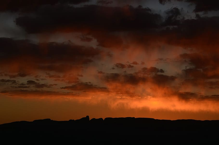 light, dawn, landscape, nature, backlit, clouds, dusk, geological HD wallpaper