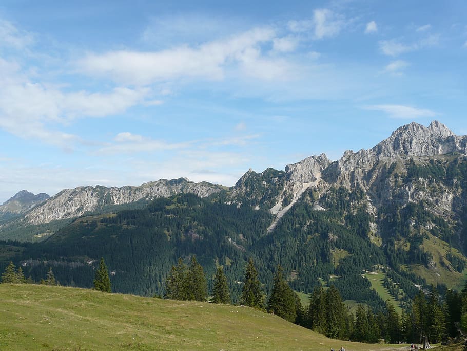 Allgäu Alps, Alpine, Mountains, aggenstein, tannheim ridgeway, HD wallpaper