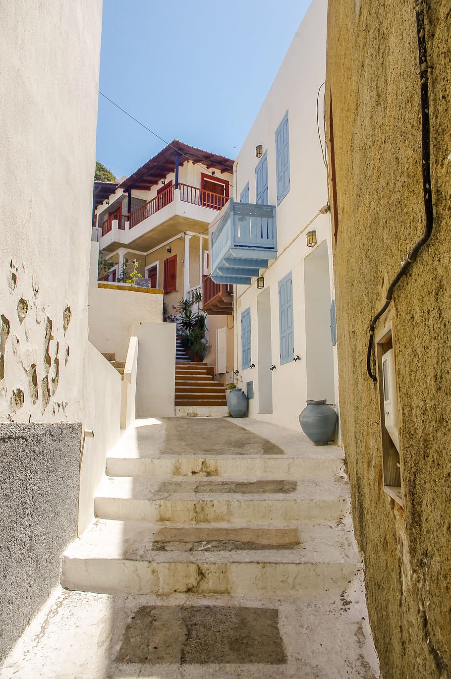 architecture, step, no one, house, travel, city, wall, old HD wallpaper