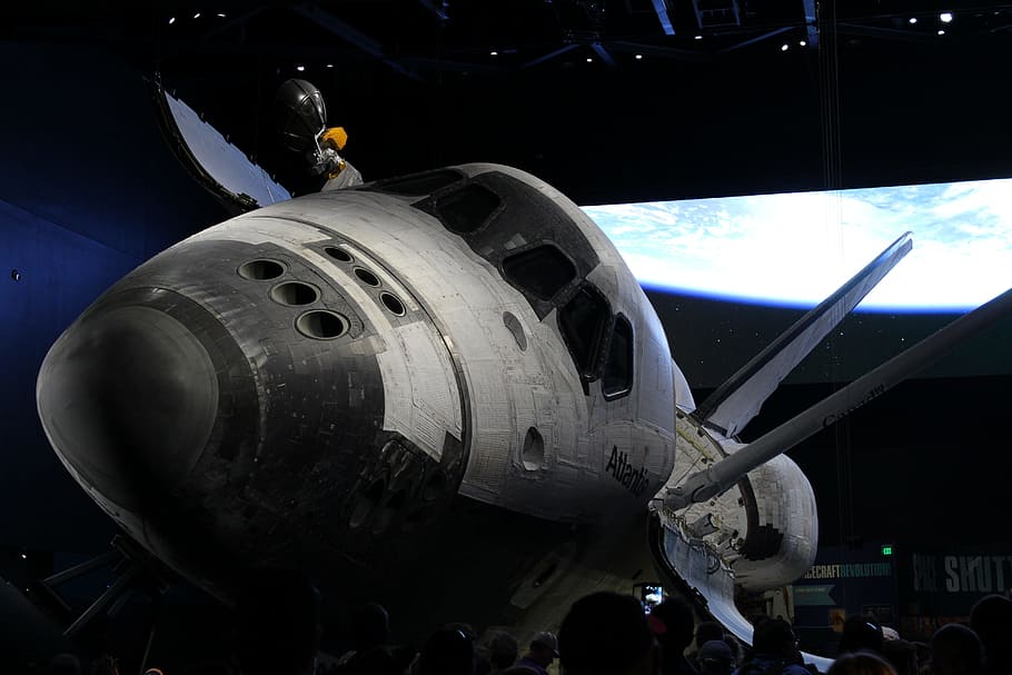 Atlantis, Space Shuttle, Science, spaceship, airplane, air vehicle HD wallpaper