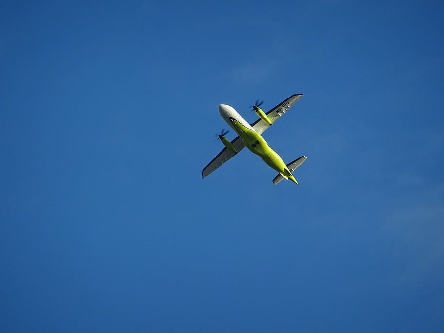 aircraft, sky, propeller, blue, rotor, aviation, fly, propeller plane HD wallpaper