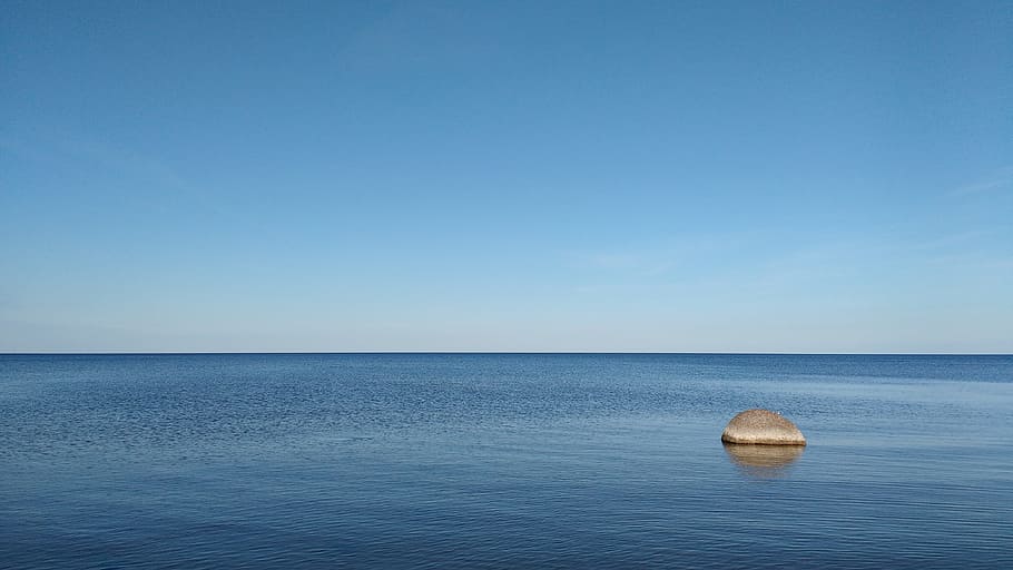 brown stone on body of water during daytime, Sky, Rock, Landscape HD wallpaper