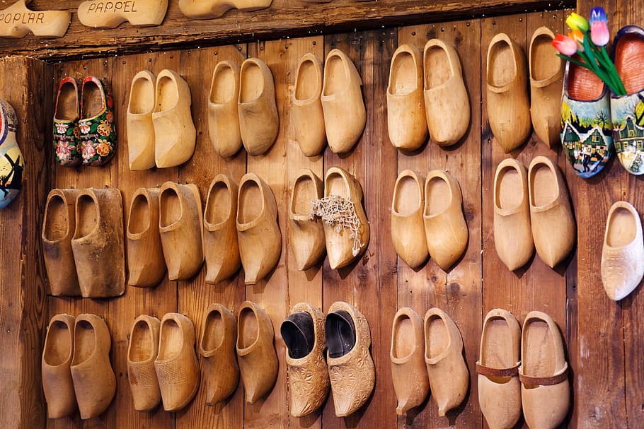Clog, Shoes, Brown, Craft, Dutch, footwear, handmade, holland, HD wallpaper