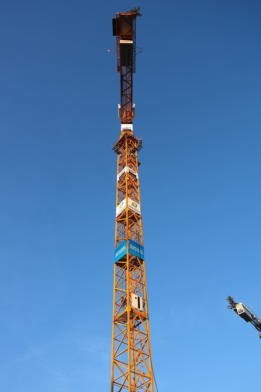 Crane, Build, Sky, baukran, site, construction work, lattice boom crane HD wallpaper