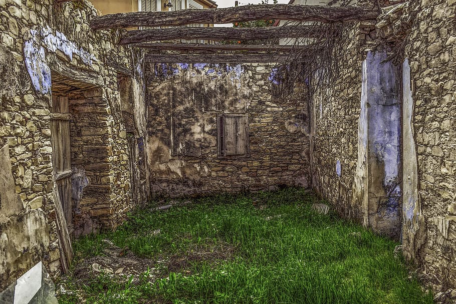 house, old, architecture, abandoned, stone, damaged, wreck HD wallpaper