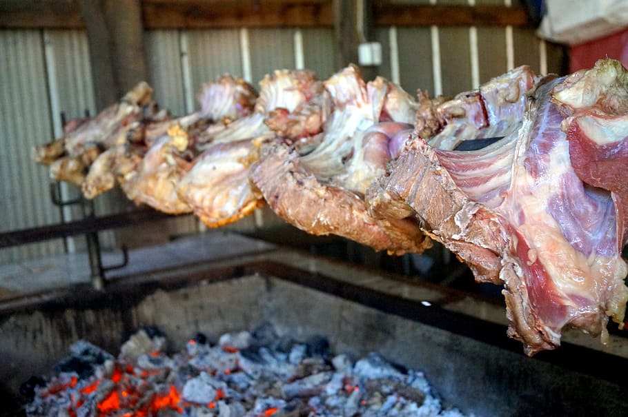 Meat, Roast, Roast, Lamb, food and drink, market, indoors, pork HD wallpaper