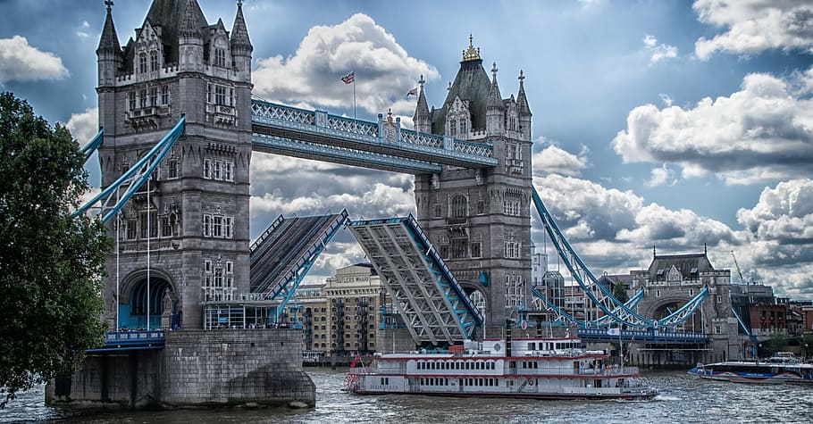bridge, england, london, historic building, architecture, tower Bridge, HD wallpaper