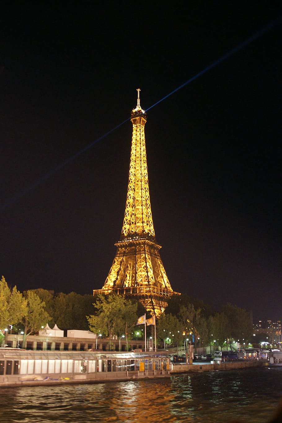 the eiffel tower, paris, night view, built structure, architecture HD wallpaper