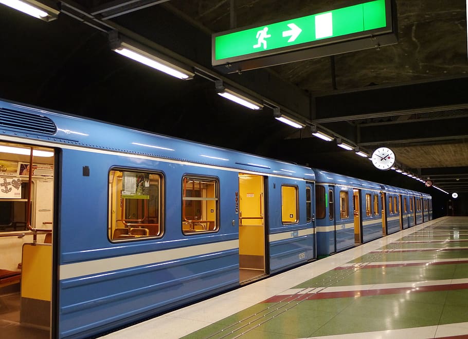 train, metro, exit, rail transportation, mode of transportation HD wallpaper