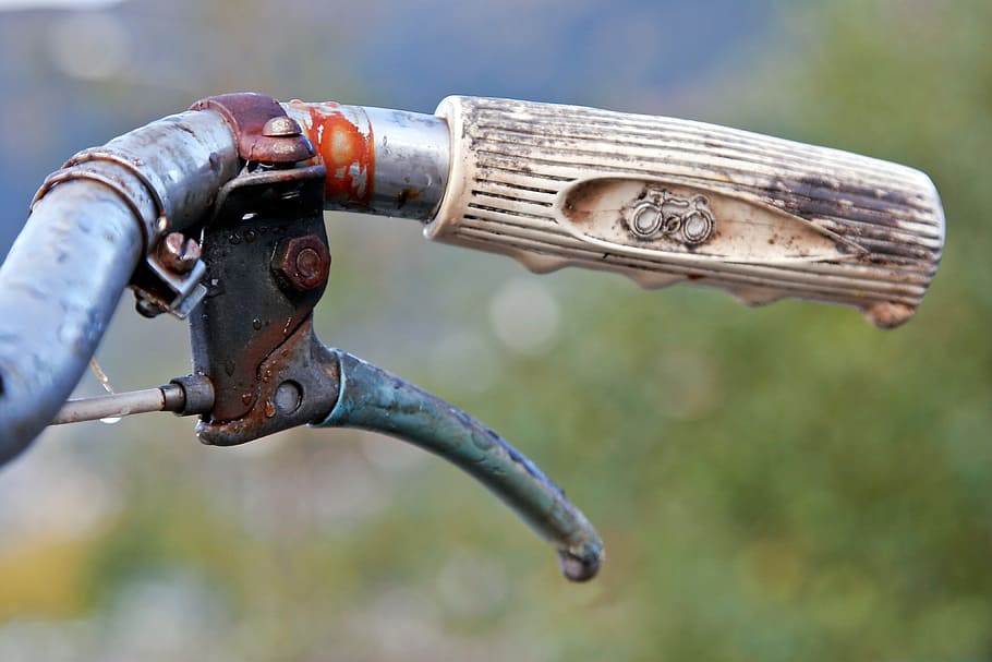 bicycle, rusty, old, bokeh, handle, bike, focus on foreground HD wallpaper