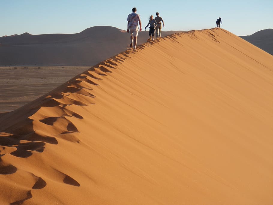 namibia, namib desert, sand dunes, land, climate, scenics - nature, HD wallpaper
